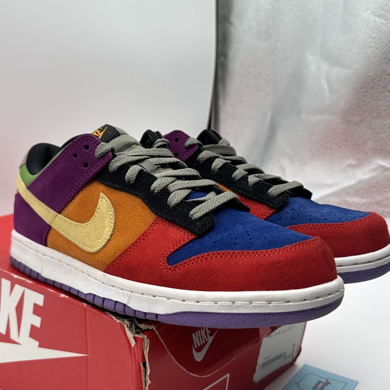 Size 9 - Nike Dunk Low SP Retro Viotech 2019 Suede Multi Color Purple Orange OG