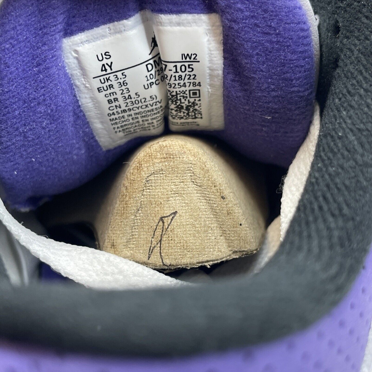 Size 4Y& 6Y- Jordan 3 Retro Mid Dark Iris Leather Suede (MISMATCH) (DM0967-105)