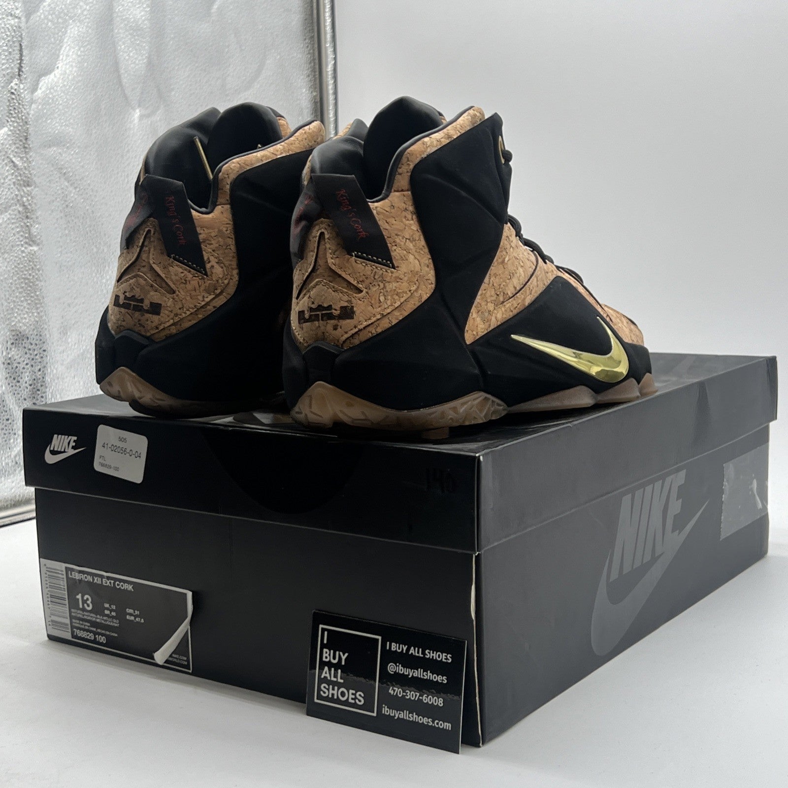 Size 13 - Nike LeBron 12 EXT Cork (768829-100)