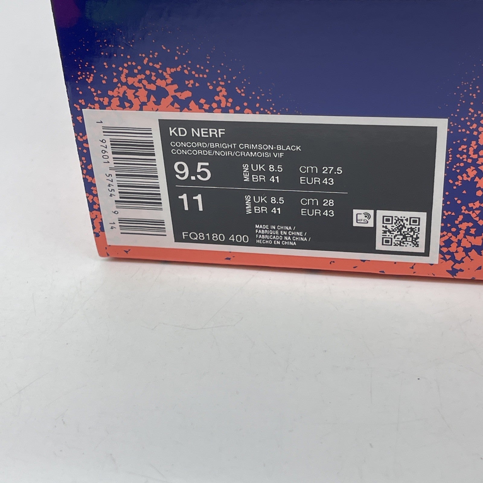 Size 9.5 - Nike Zoom KD 4 2024 Nerf Blue Black Leather (FQ8180-400)