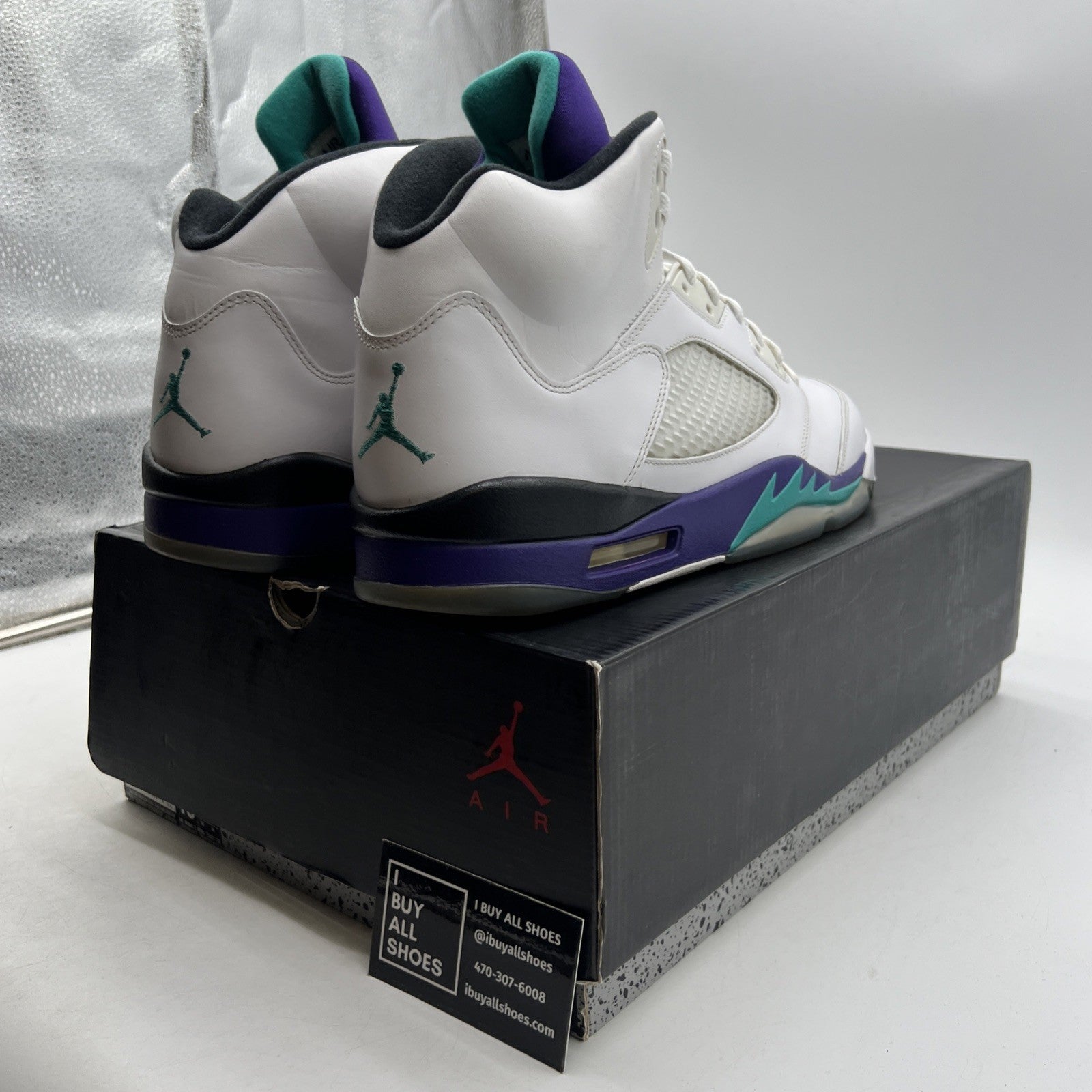 Size 13 - Air Jordan 5 Retro Grape 2013 (136027-108)