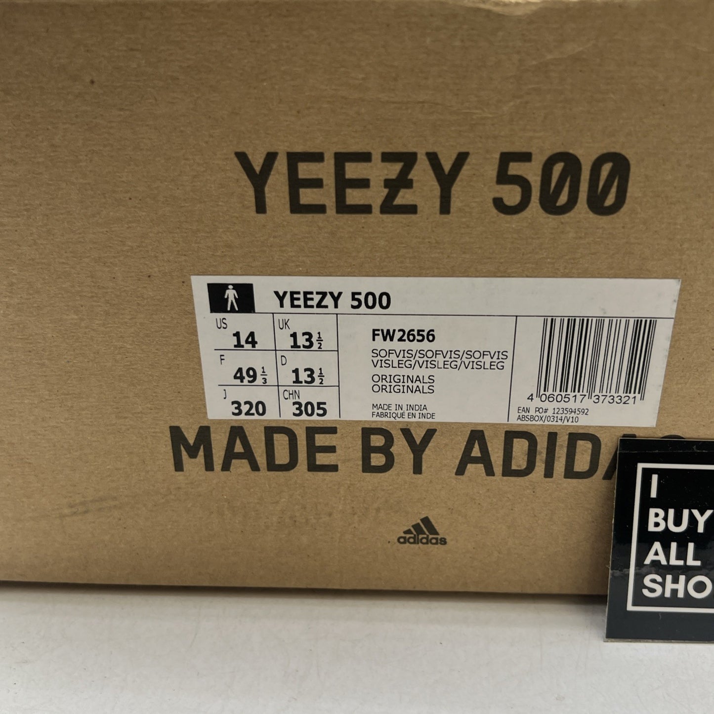 Size 14 - Adidas Yeezy 500 Soft Vision (FW2656)