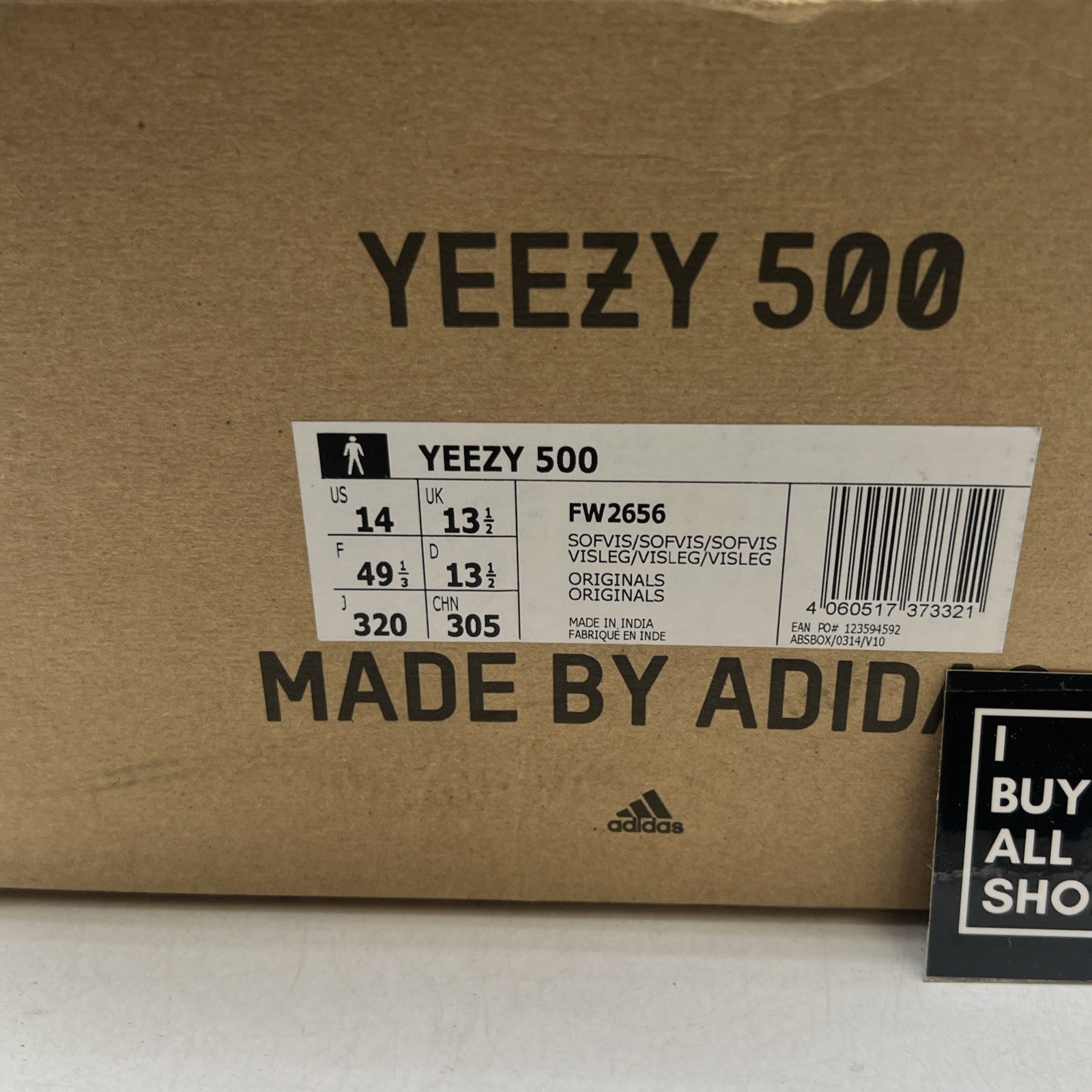 Size 14 - Adidas Yeezy 500 Soft Vision (FW2656)