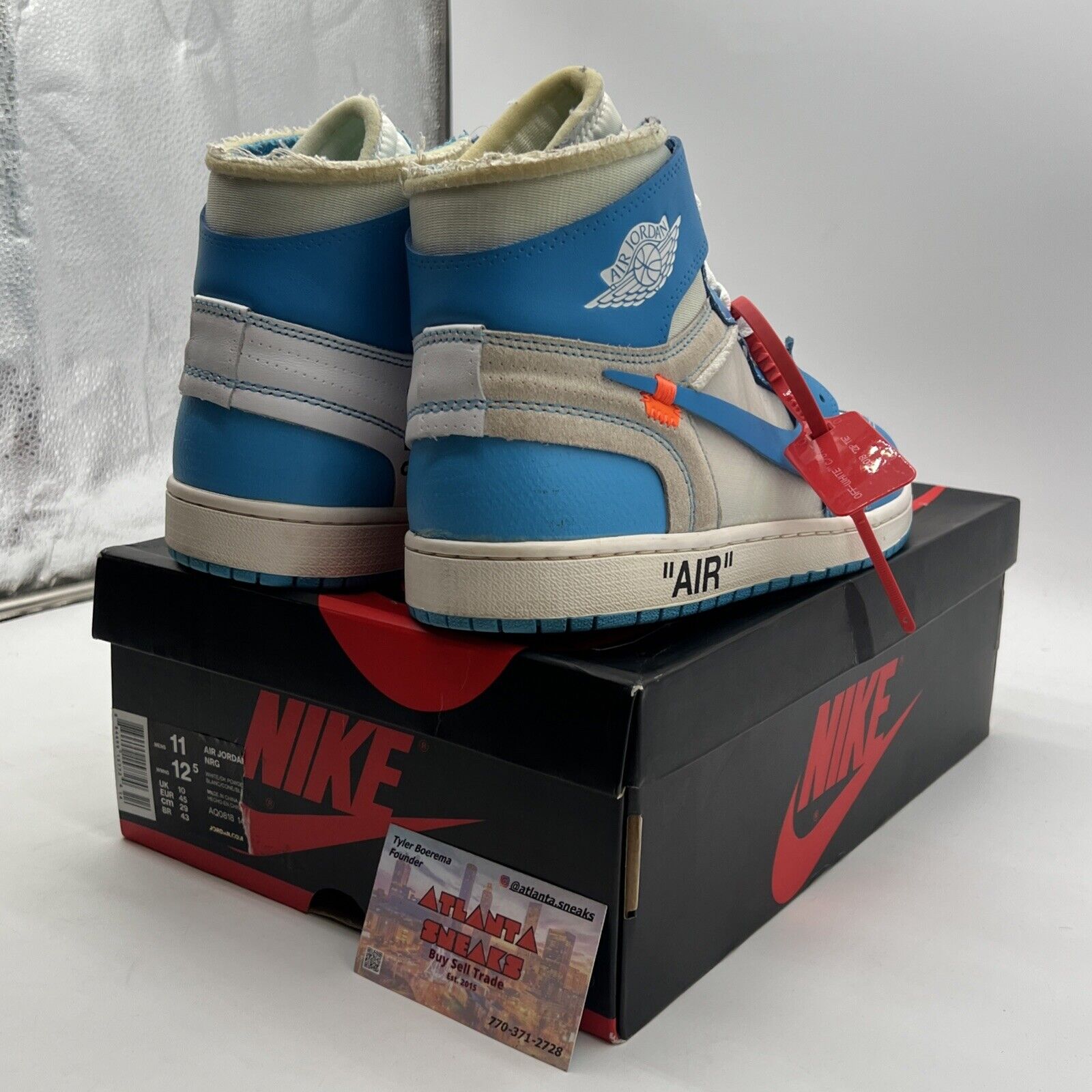 Size 11 - Air Jordan 1 Retro OG x Off-White High UNC (AQ0818-148)