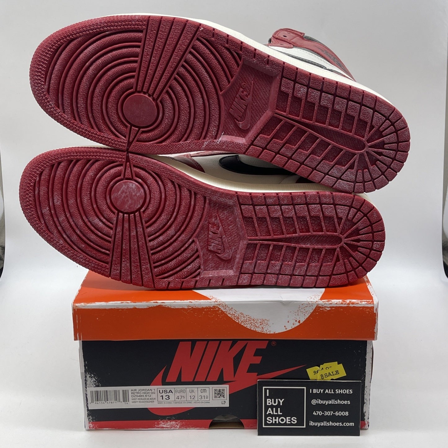 Size 13 - Jordan 1 Retro High OG Chicago Reimagined Lost & Found (DZ5485-612)