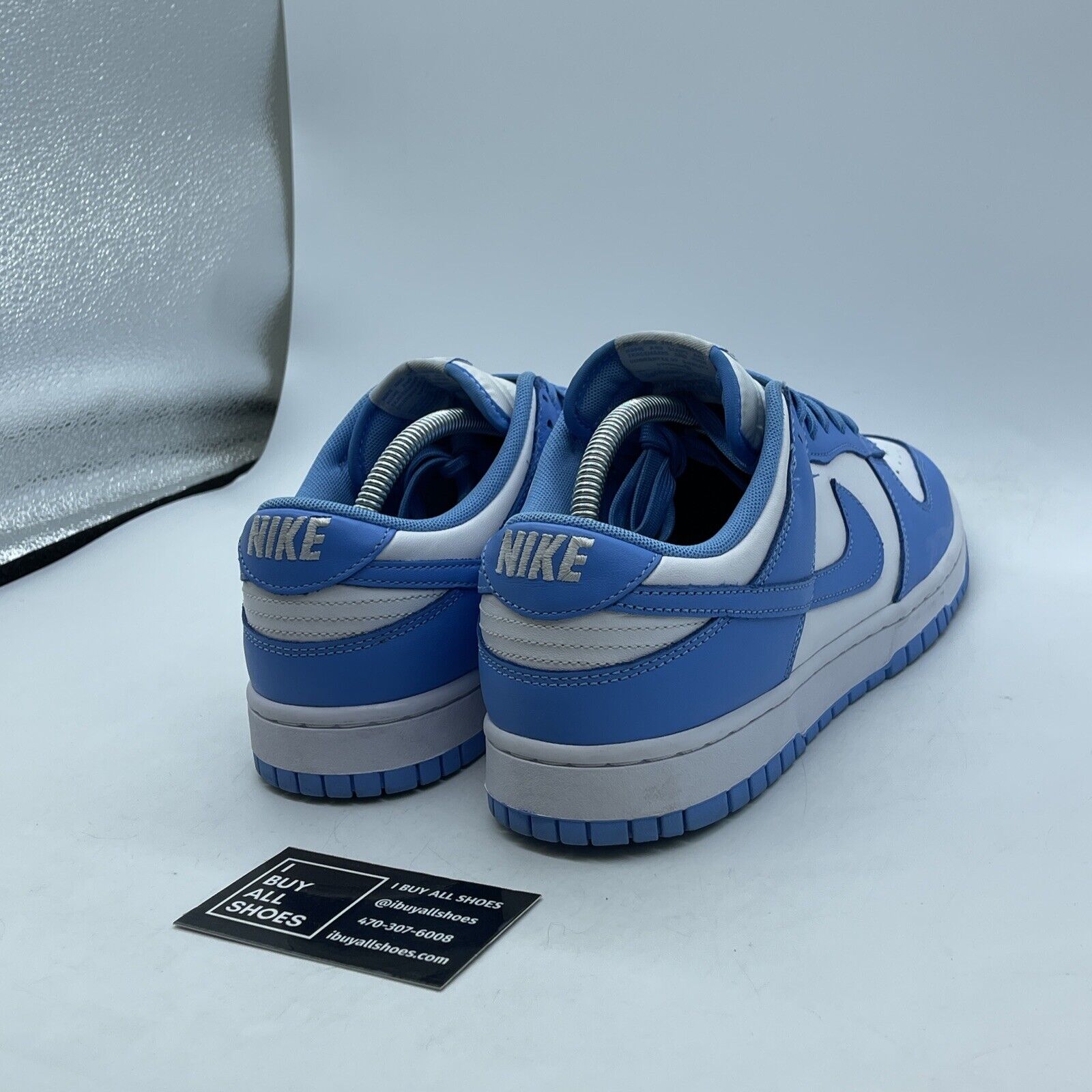 Size 10 - Nike Dunk Low University Blue white Suede Leather (DD1391-102)