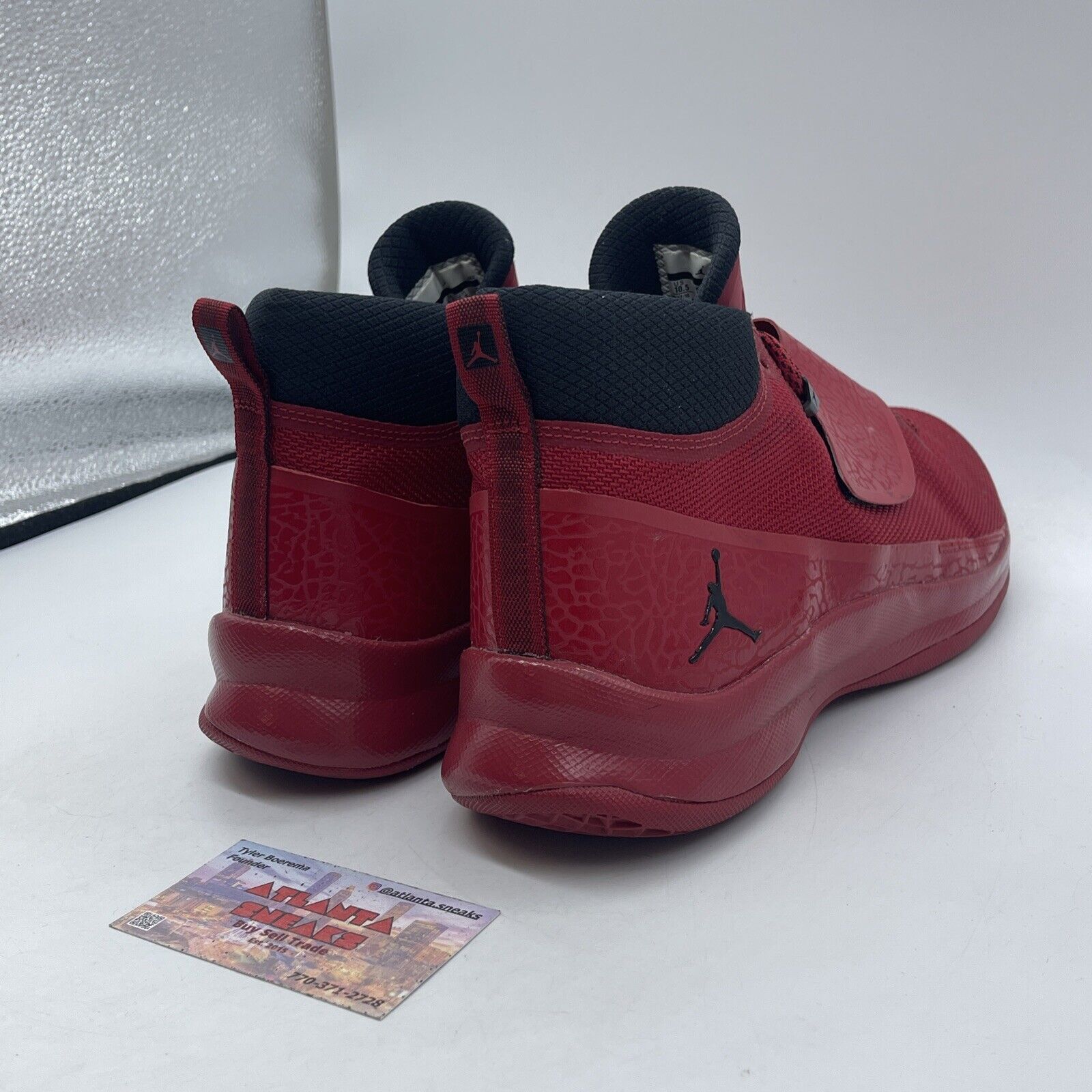 Size 10.5 - Air Jordan Super.Fly 5 Red Black Suede Leather (881571-601)