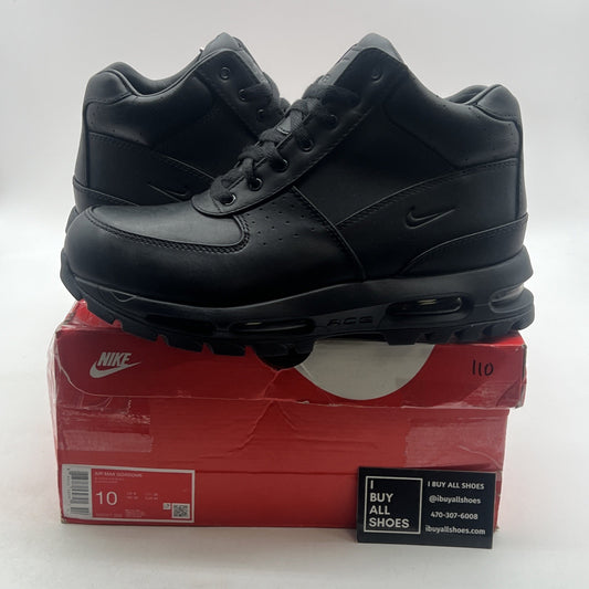 Size 10 - Nike Air Max Goadome ACG Triple Black 2016 (865031-009)