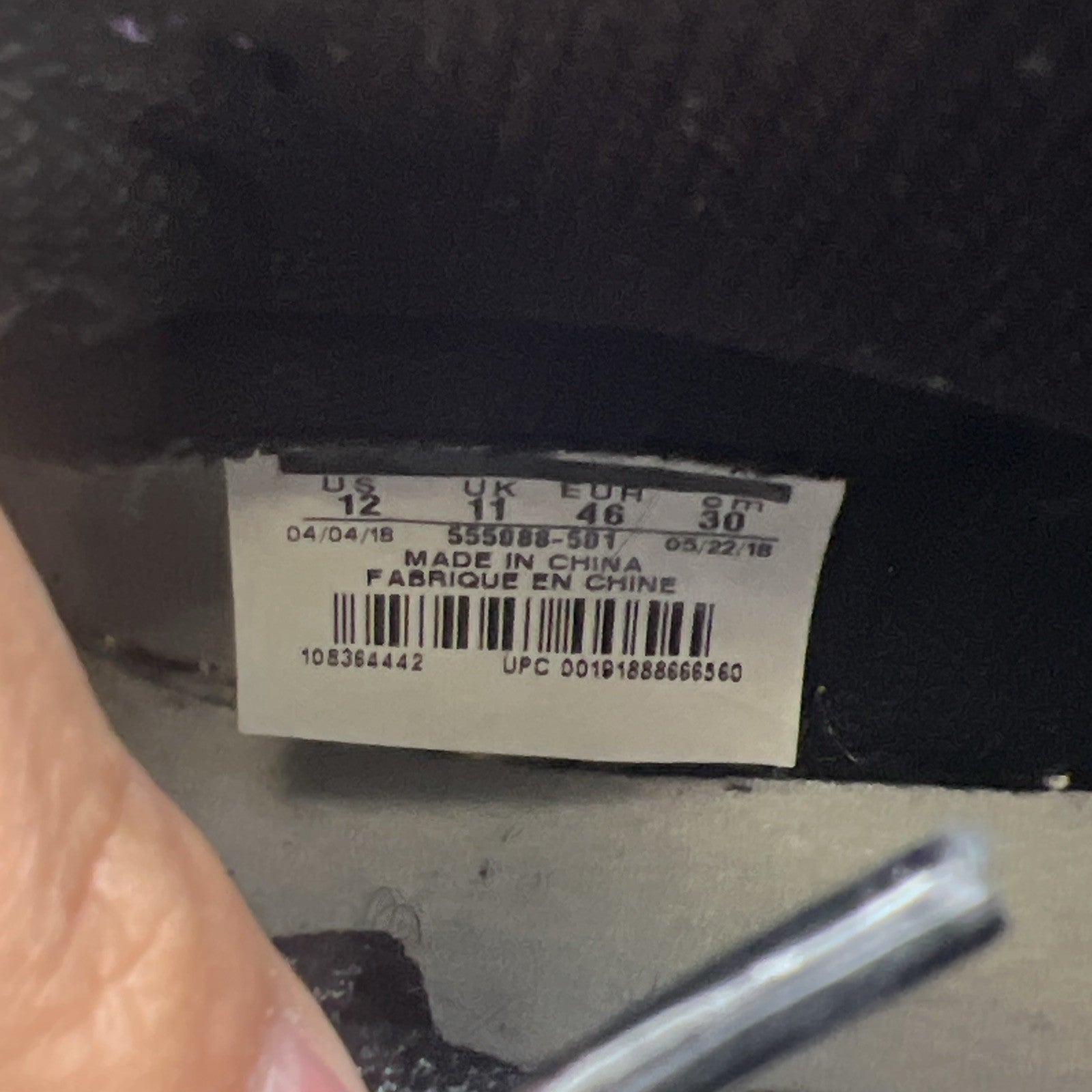 Size 12 - Air Jordan 1 Retro OG High Court Purple (555088-501)