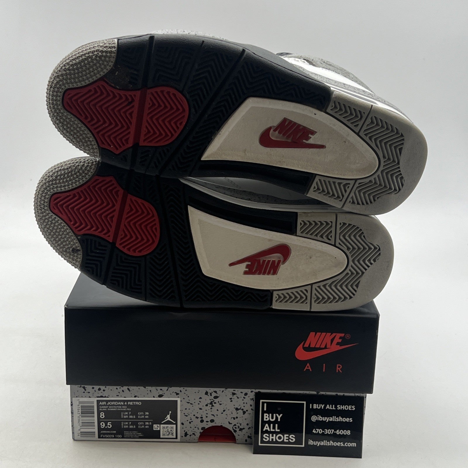 Size 8 - Air Jordan 4 Retro OG 2025 White Cement (FV5029-100)