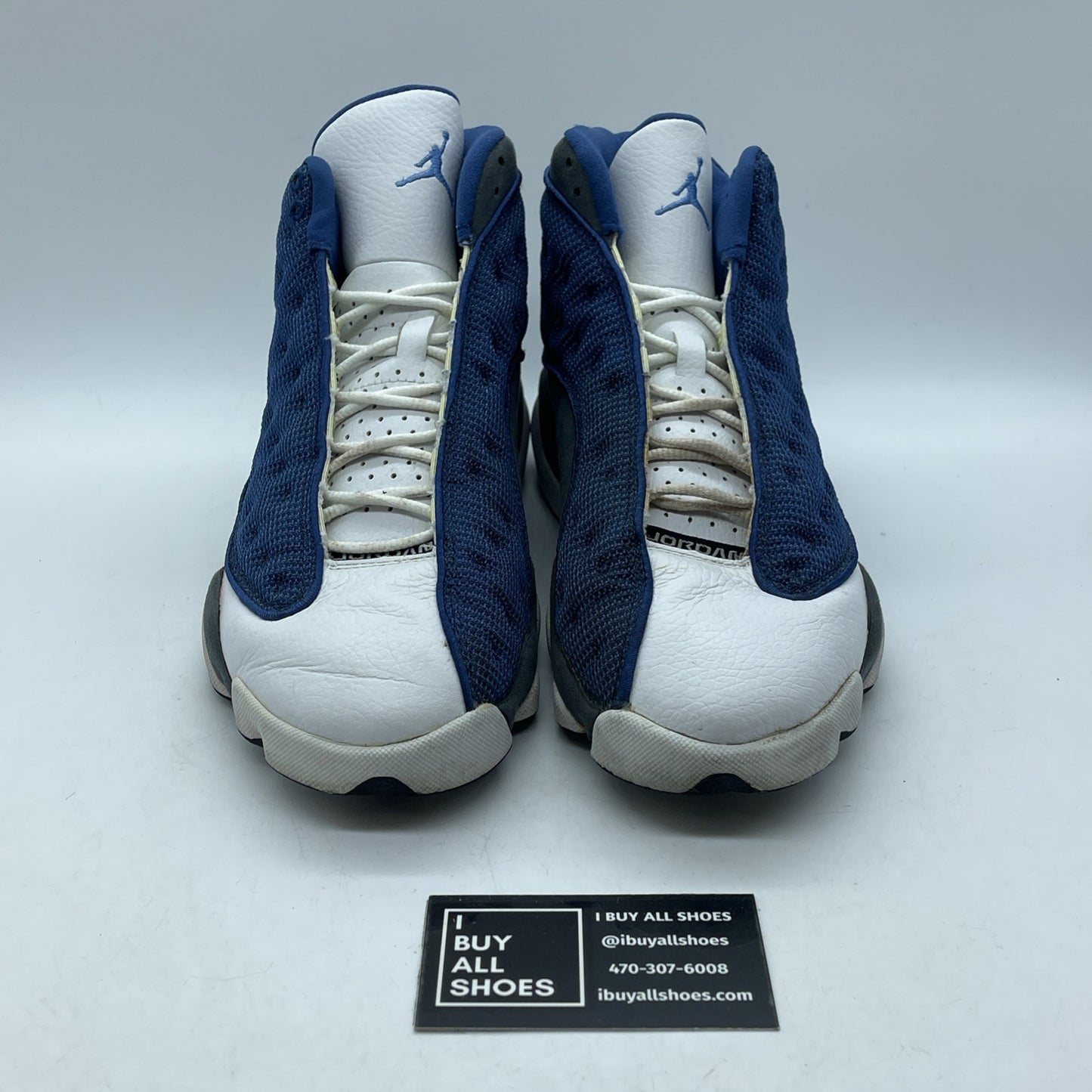 Size 9 - Air Jordan 13 Retro 2005 Flint Blue Grey White Suede (310004-441)