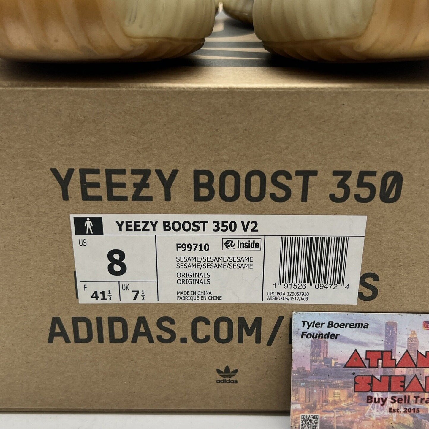 Size 8 - adidas Yeezy Boost 350 V2 Low Sesame (F99710)