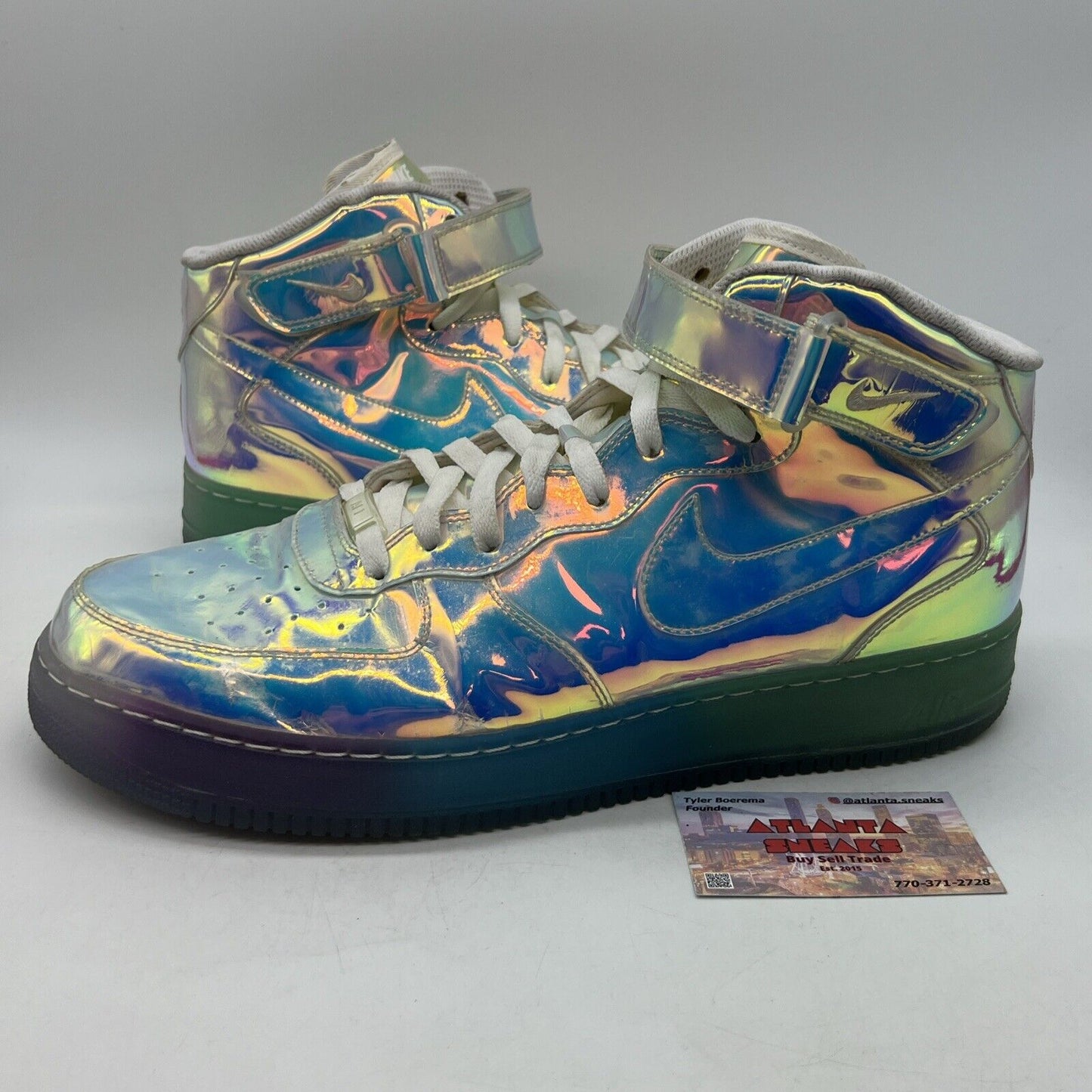 Size 14 - Nike Air Force 1 Mid Iridescent ID (779425-991)