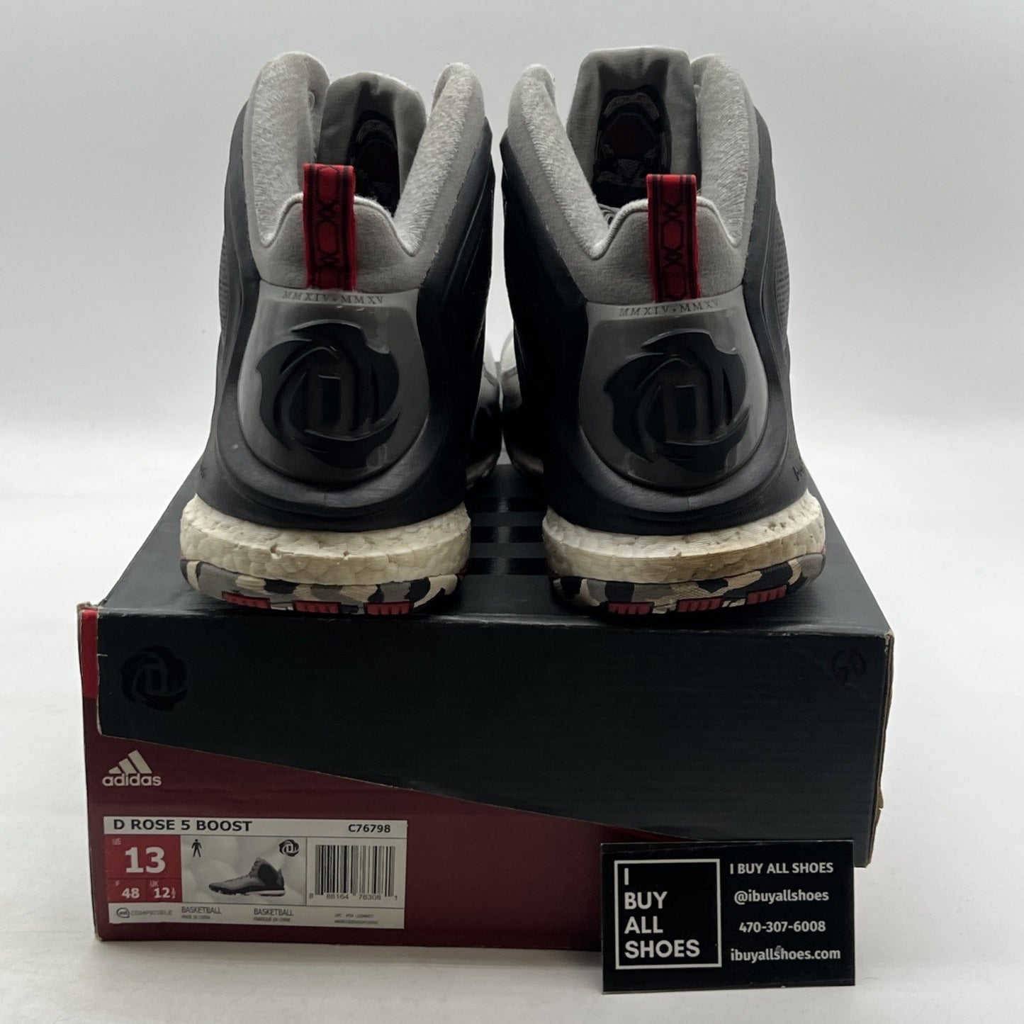 Size 13 - Adidas D Rose 5 Boost Light Onix (C76798)