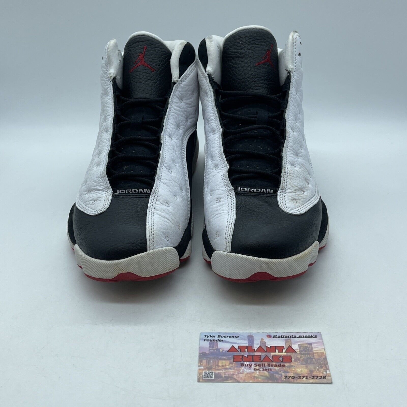 Size 10 - Jordan 13 Retro He Got Game 2018 Black White Red (414571-104)