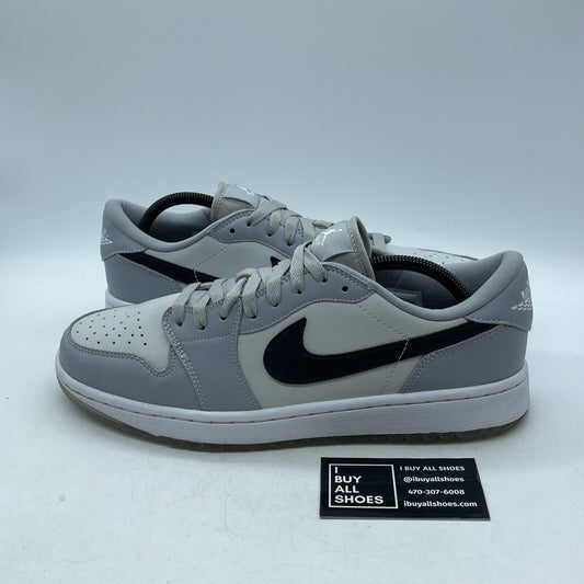 Size 11 - Jordan 1 Low Golf Wolf Grey White Black Leather (DD9315-002)