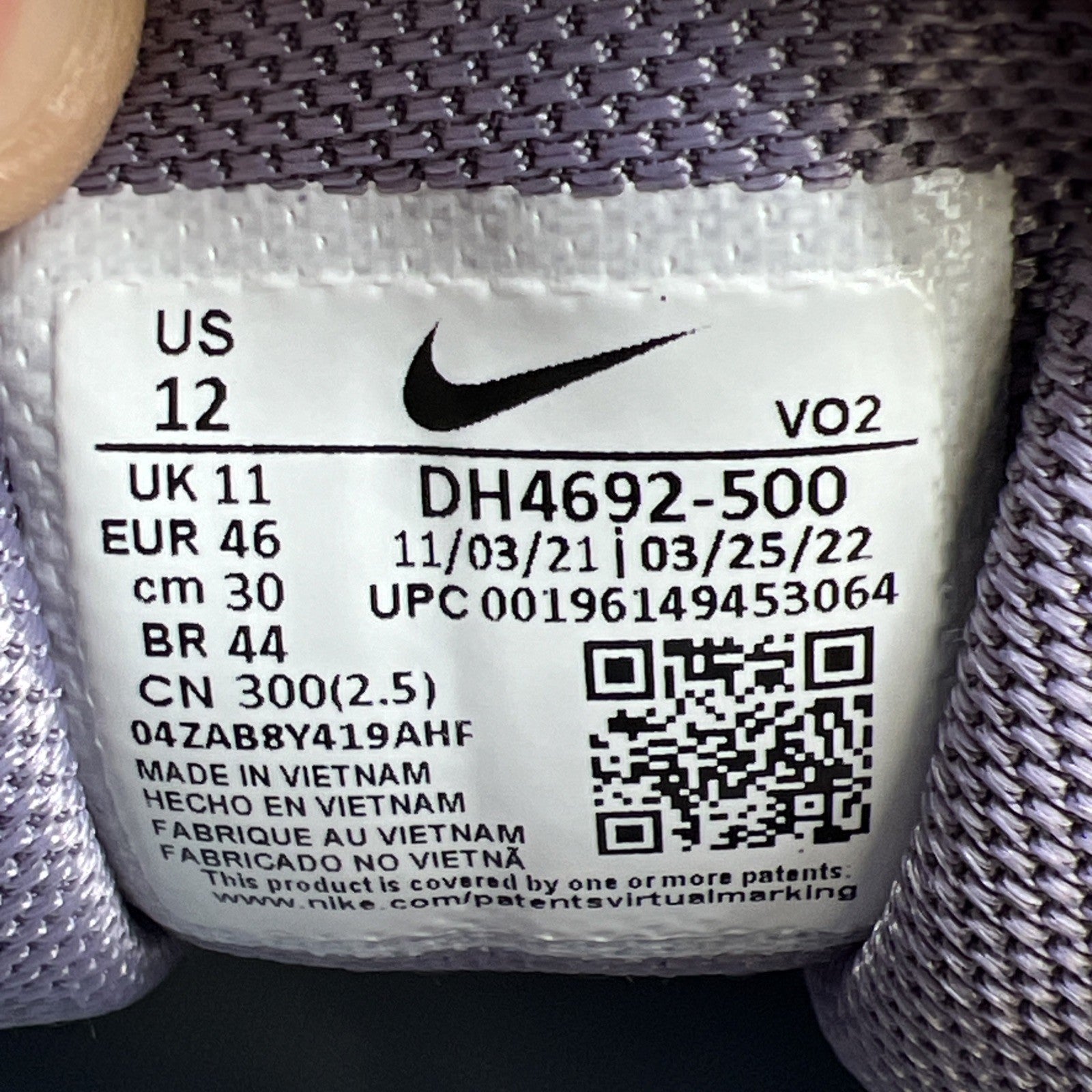 Size 12 - Nike NOCTA x Hot Step Air Terra Purple (DH4692-500)