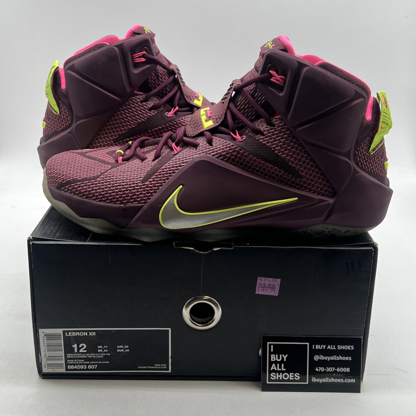 Size 12 - Nike LeBron 12 Double Helix (684593-607)