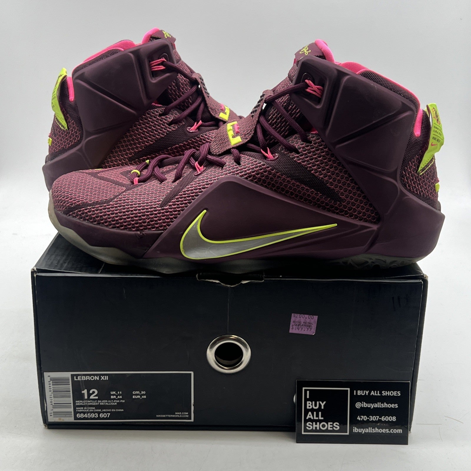 Size 12 - Nike LeBron 12 Double Helix (684593-607)