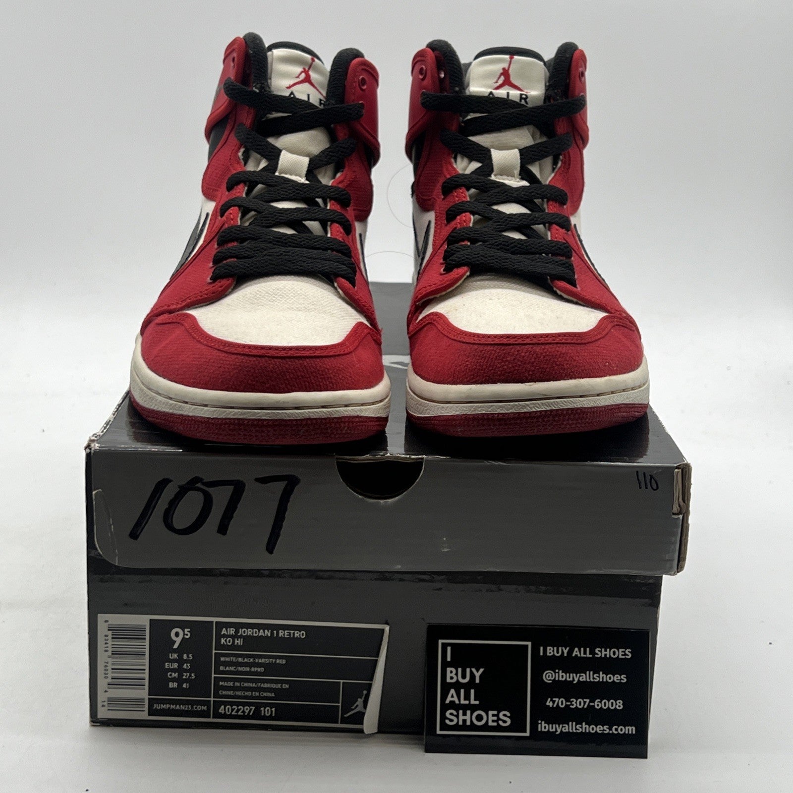 Size 9.5 - Jordan AJKO Retro 2010 High Chicago (402297-101)