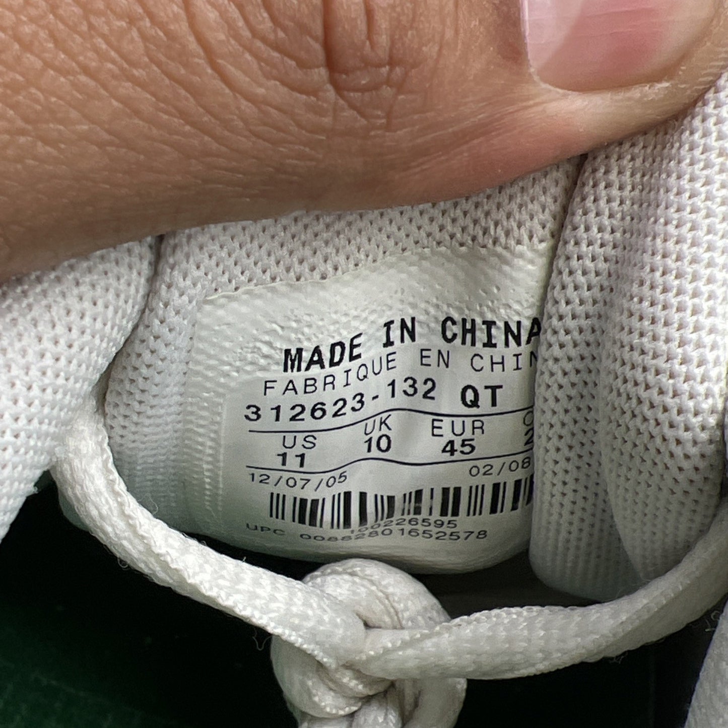 Size 11 - Nike Shox Gray Green Running Training Shoes (312623-132)