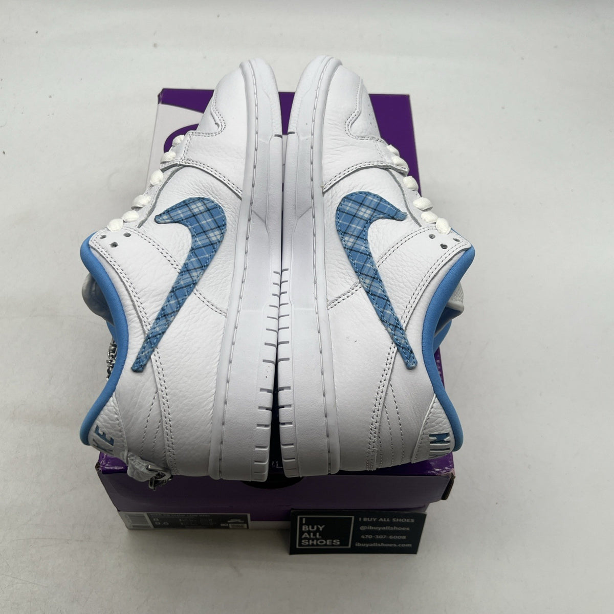 Size 8 - Nicole Hause x Nike Dunk Pro SB Low White University Blue (FZ8802-100)