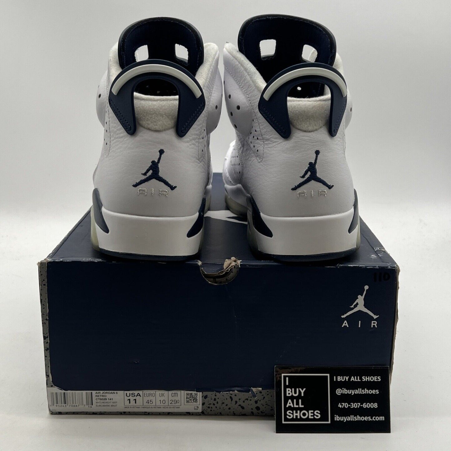 Size 11 - Air Jordan 6 Retro Midnight Navy (CT8529-141)