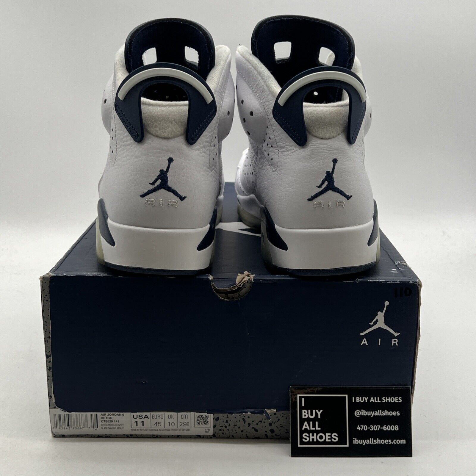 Size 11 - Air Jordan 6 Retro Midnight Navy (CT8529-141)