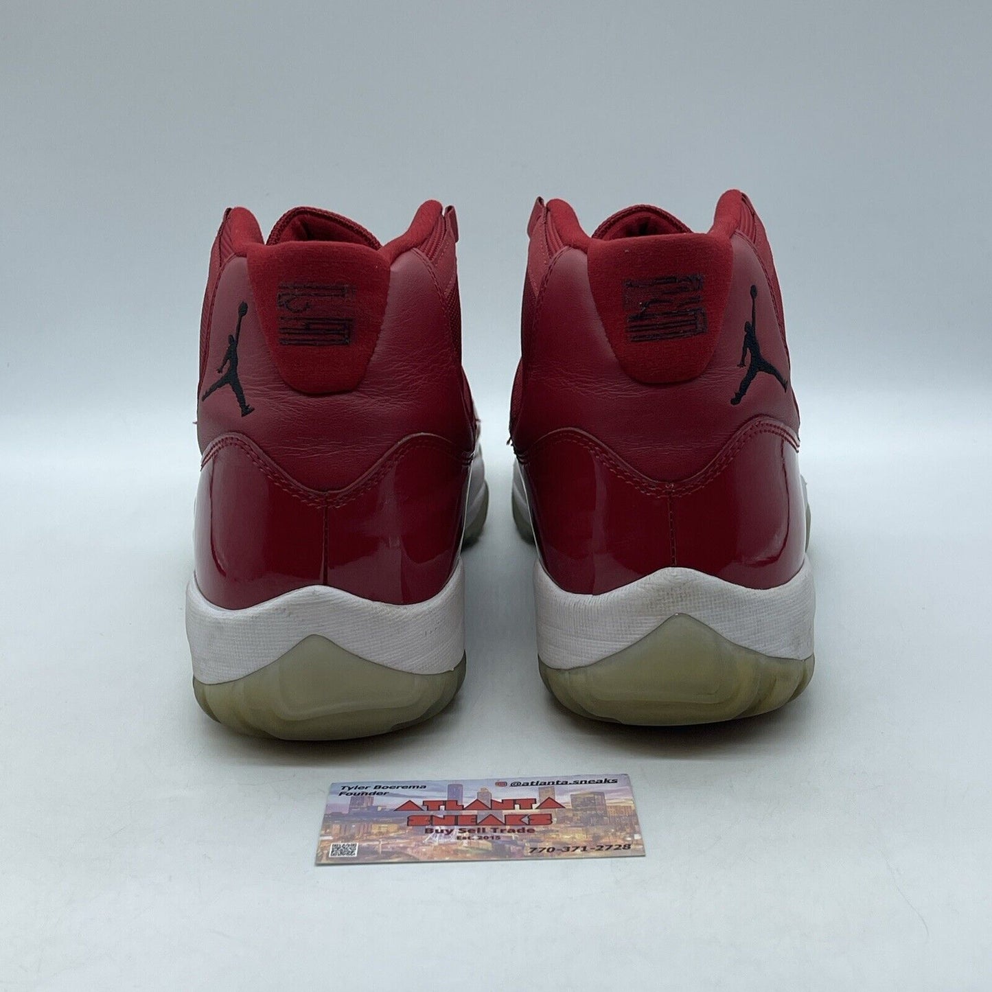 Size 11.5 - Jordan 11 Retro High Win Like '96 Red Black White (378037-623)