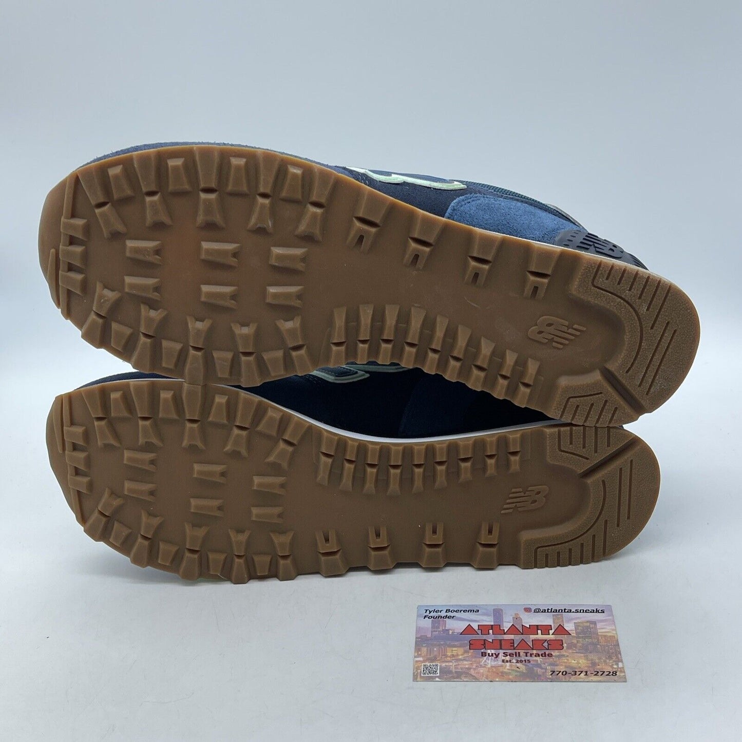 Size 9.5 - New Balance 574 Natural Indigo BB blue Grey Suede (ML574PU2)
