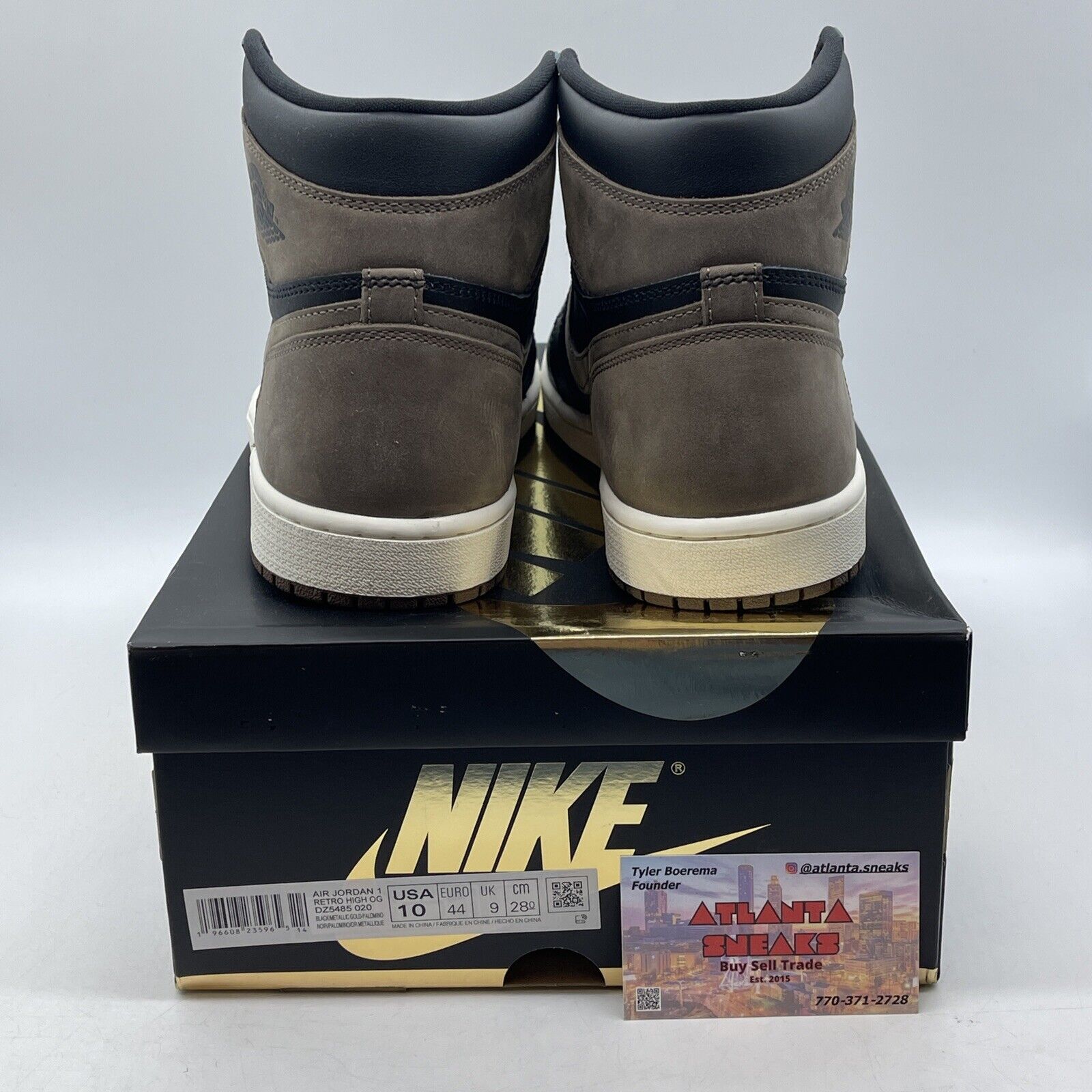Size 10 - Jordan 1 Retro OG High Palomino Brown White Black Suede (DZ5485-020)