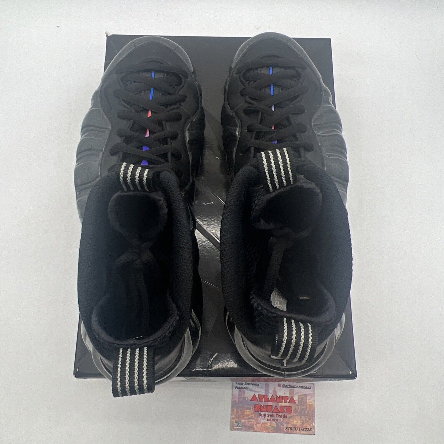 Size 10 - Nike Air Foamposite One QS Gradient Soles Black Purple (CU8063-001)