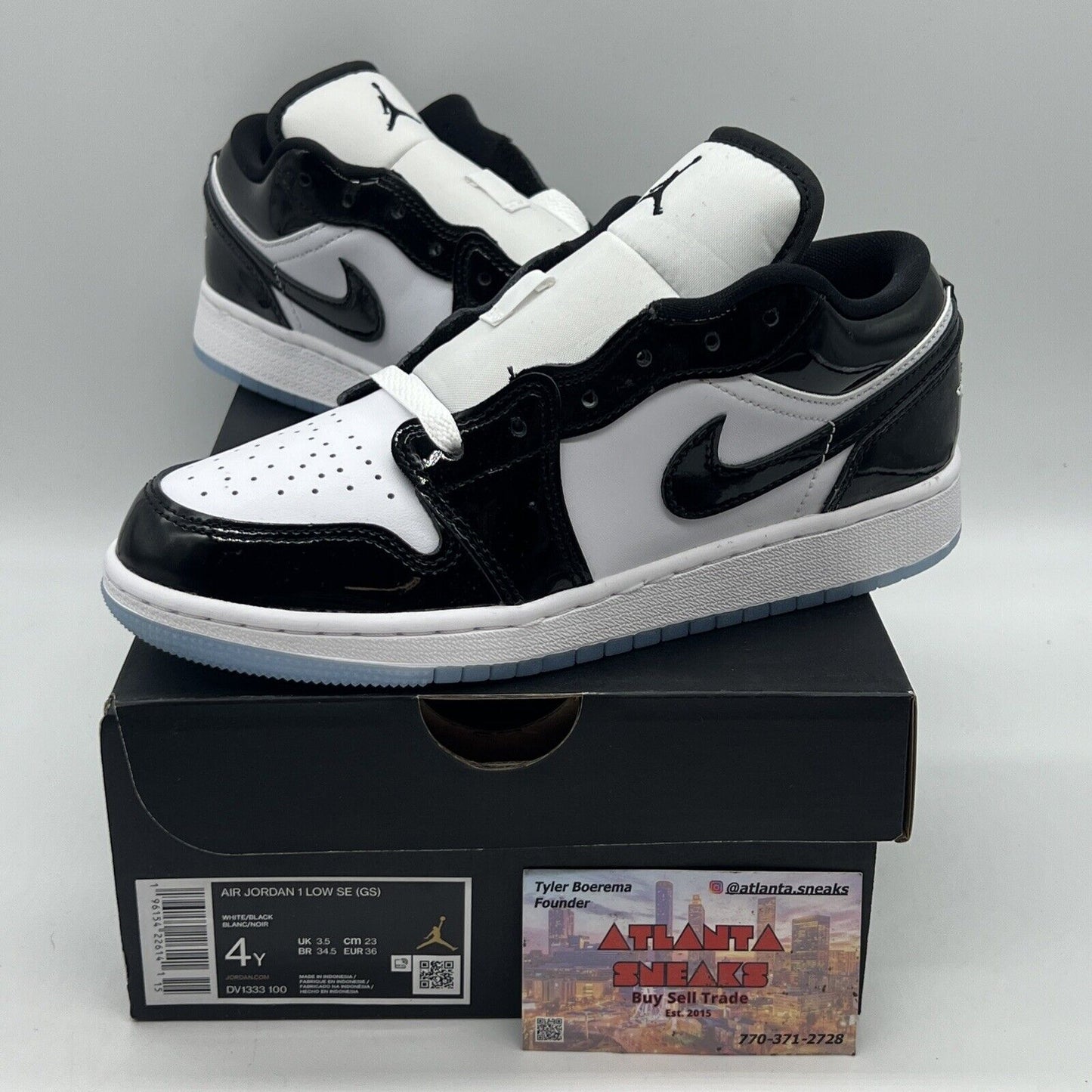 Size 4 - Jordan 1 Low SE Concord Brand New Og All