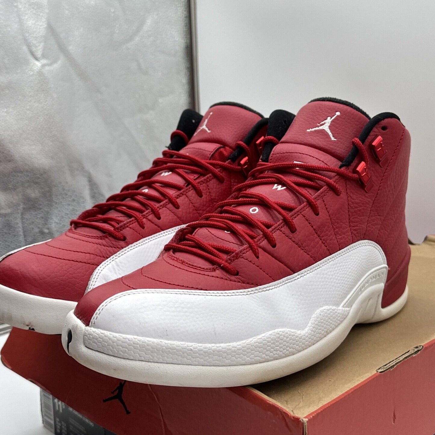 Size 11.5 - Jordan 12 Retro Gym Red 2016 Leather St John OG All Jumpan Trio