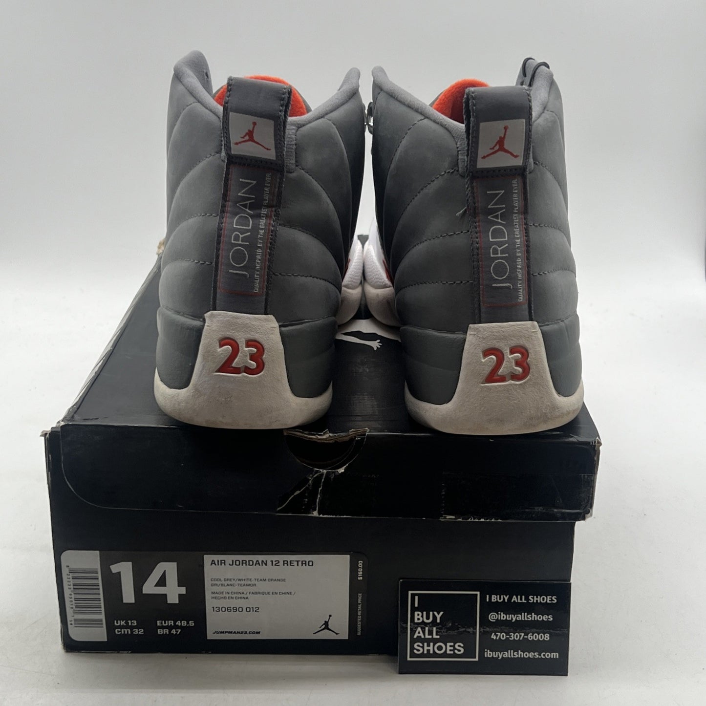 Size 14 - Air Jordan 12 Retro Cool Grey (130690-012)