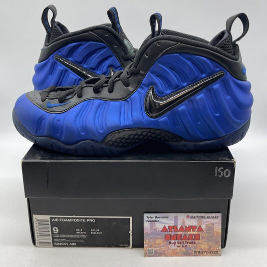 Size 9 - Nike Air Foamposite Pro Hyper Cobalt Blue White (624041-403)