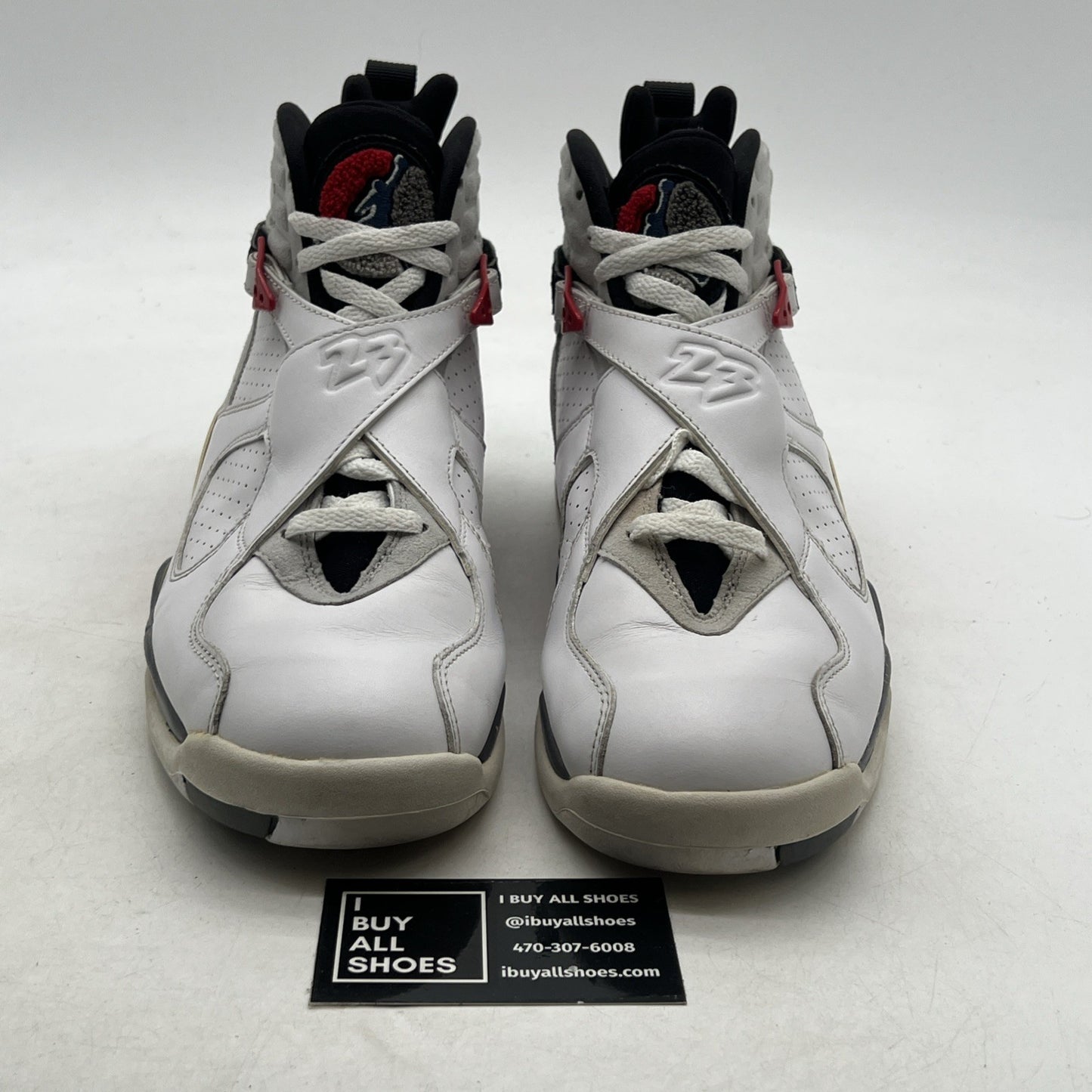 Size 9.5 - Air Jordan 8 Retro White 2013 (305381-103)