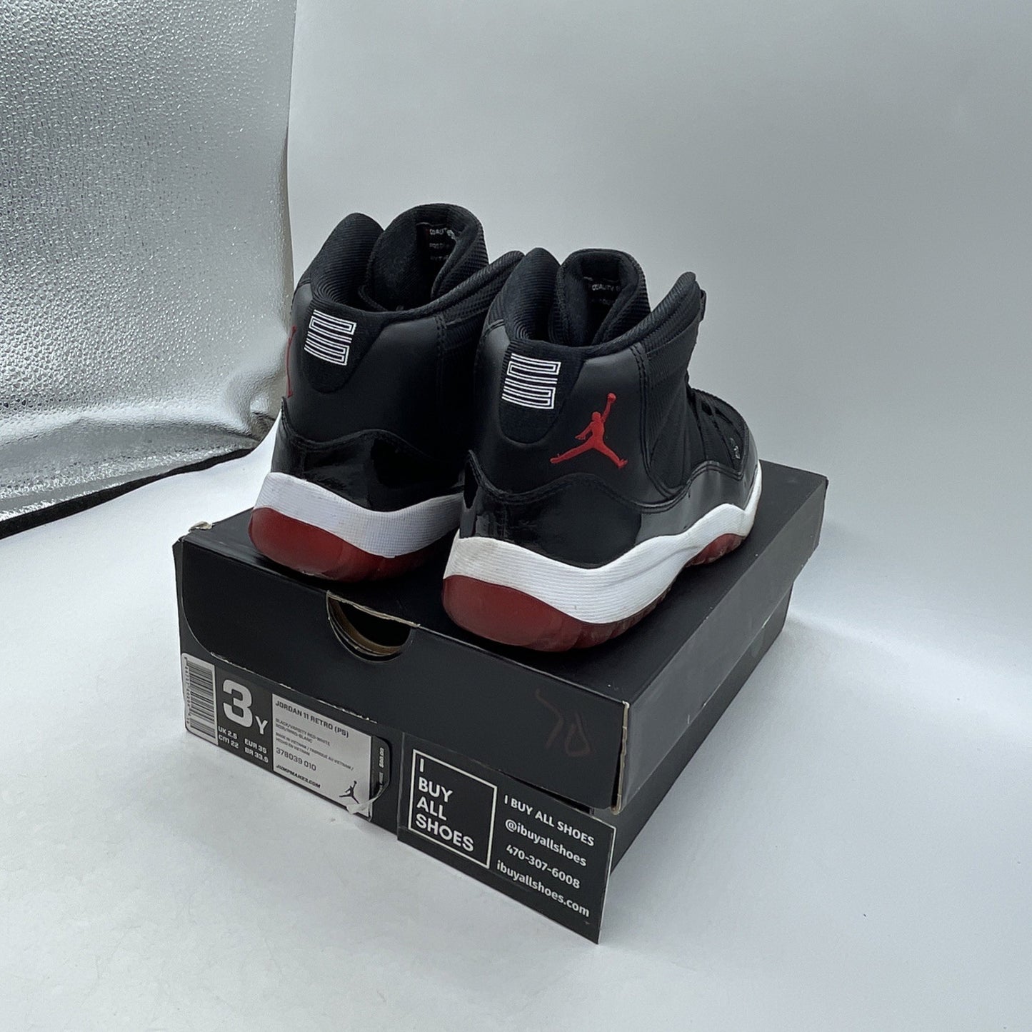 Size 3Y - Nike Air Jordan 11 Retro Playoffs 2012 (378039-010)