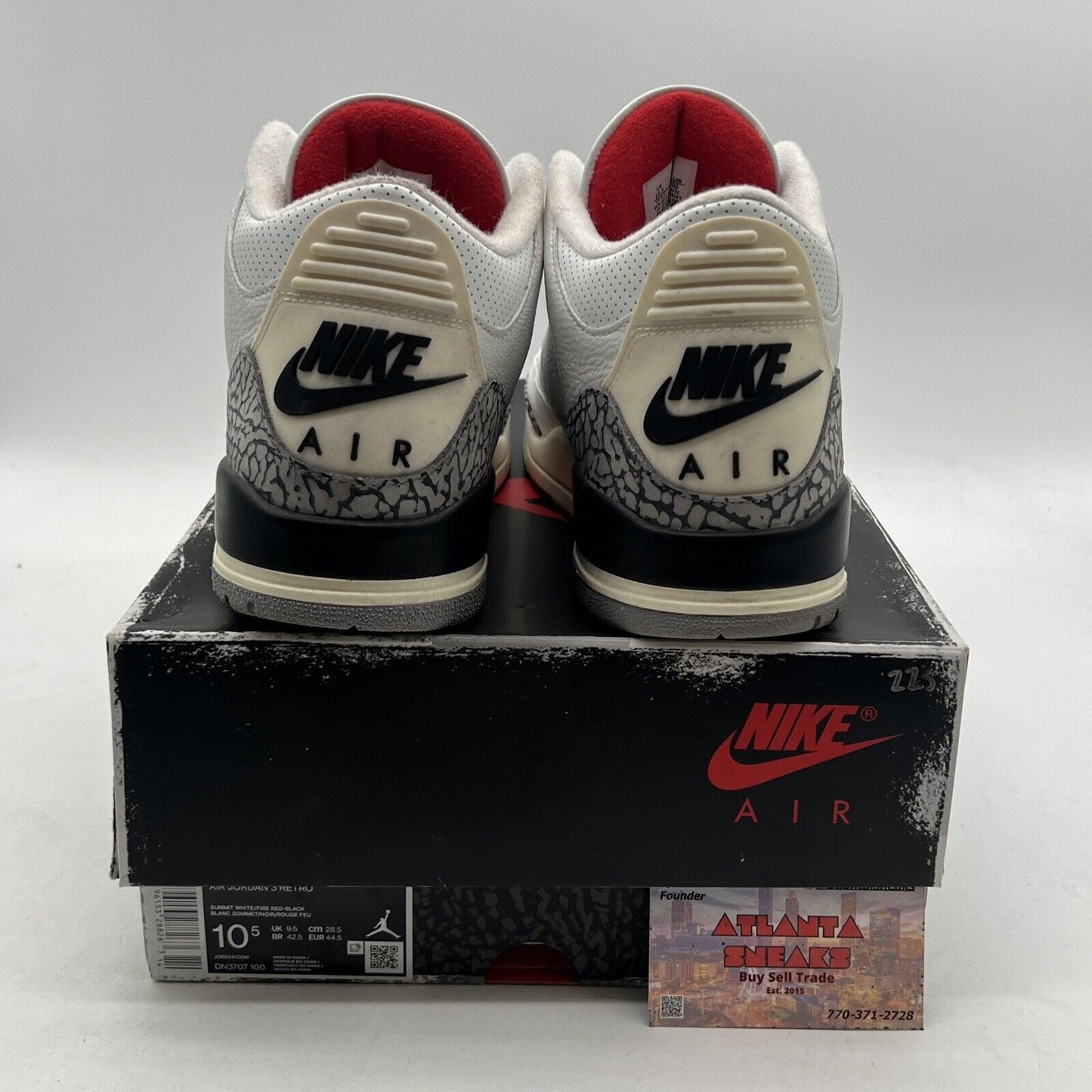 Size 10.5 - Air Jordan 3 Retro Mid White Cement Reimagined (DN3707-100)
