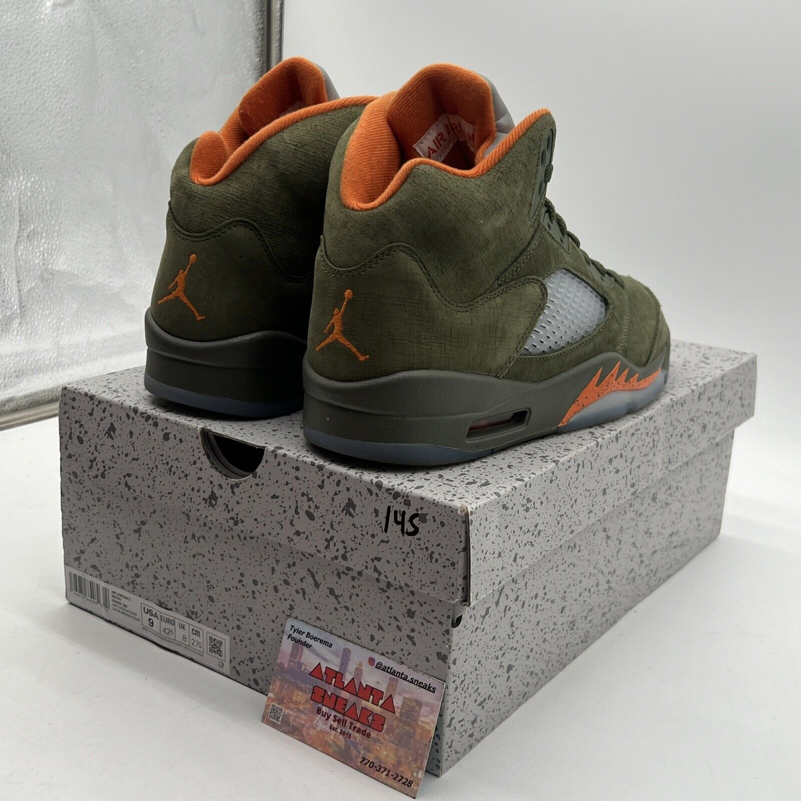 Size 9 - Air Jordan 5 Retro 2024 Olive Orange Icey (DD0587-308)