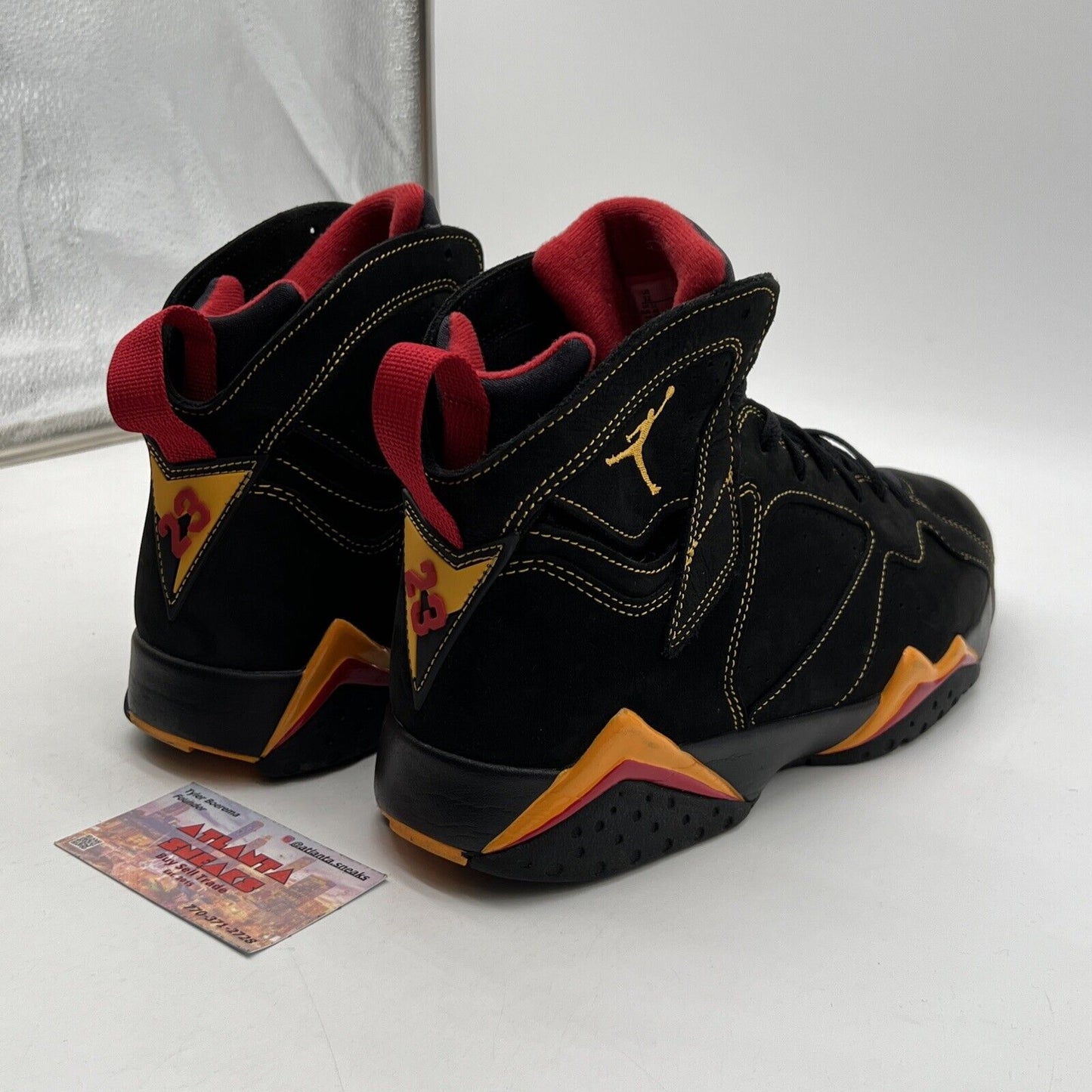 Size 12 - Jordan 7 Retro Citrus Black Red Yellow Suede (CU9307-081)