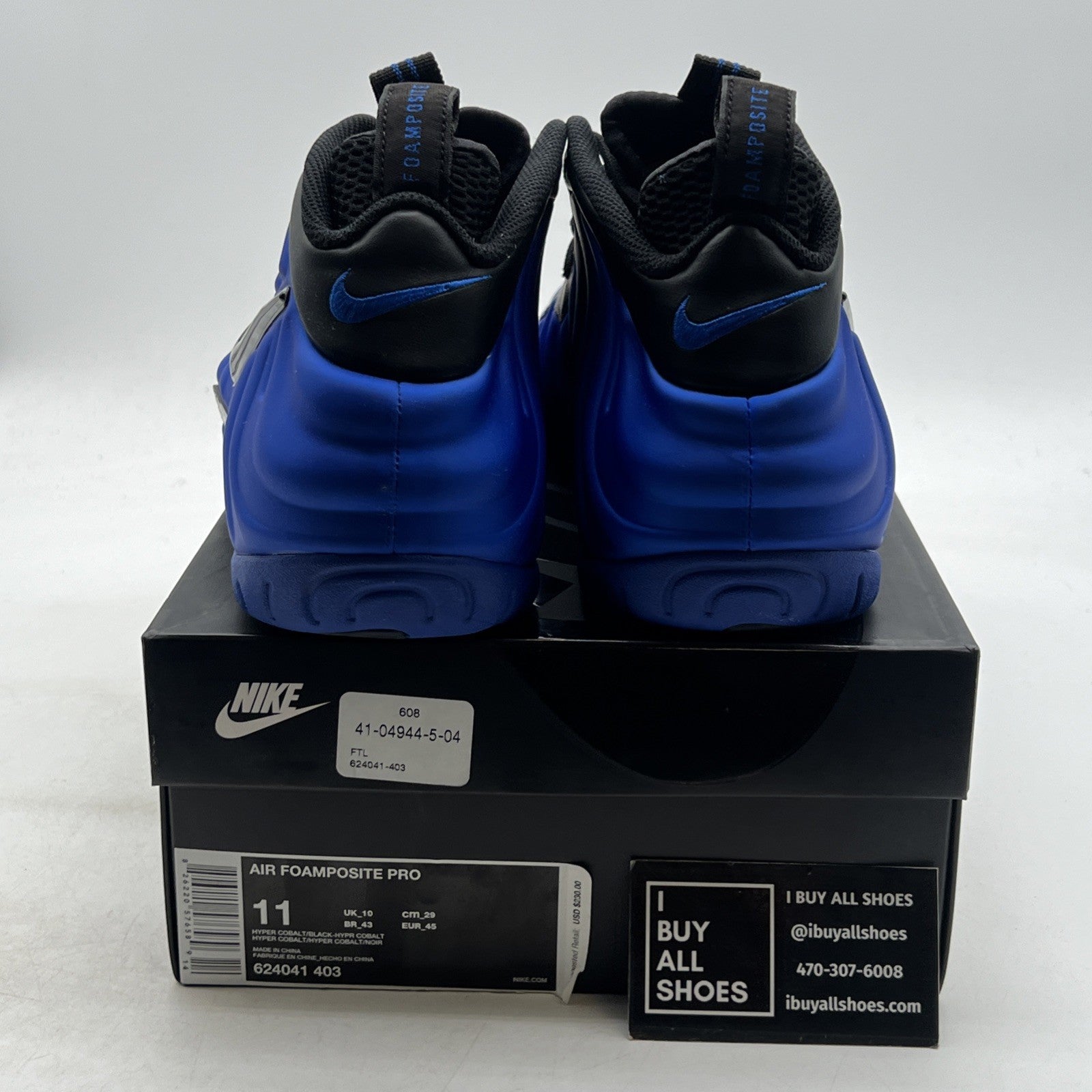 Size 11 - Nike Air Foamposite Pro Hyper Cobalt (624041-403)