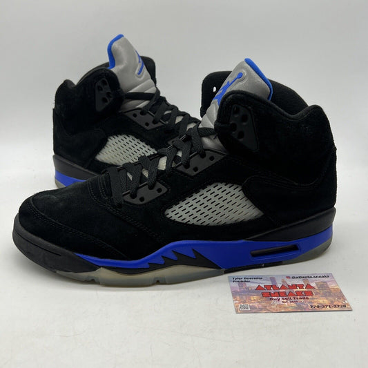 Size 10 - Jordan 5 Retro Mid Racer Blue Black Suede Grey (CT4838-004)