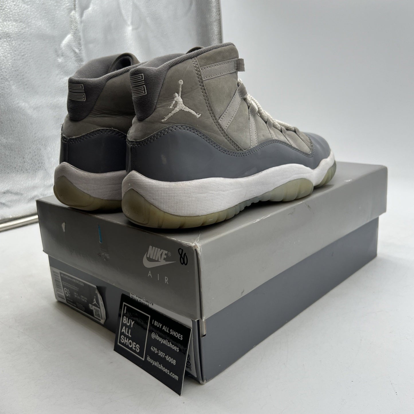 Size 6.5 - Air Jordan 11 Retro High Cool Grey (378038-005)