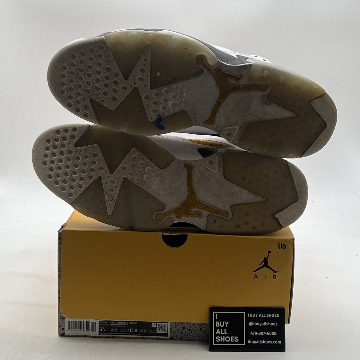 Size 13 - Air Jordan 6 Retro Yellow Ochre (CT8529-170)