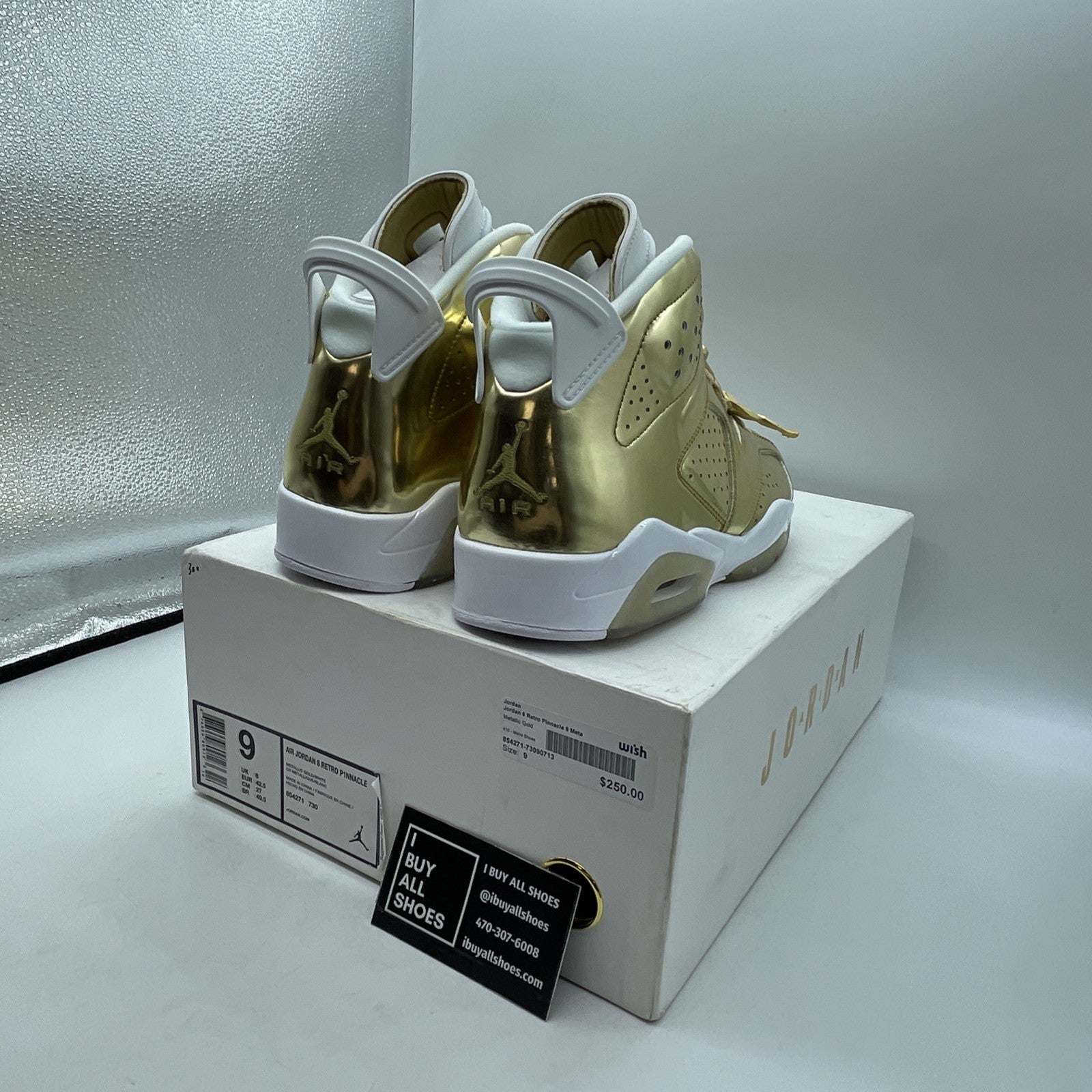 Size 9 - Air Jordan 6 Retro Pinnacle (854271-730)
