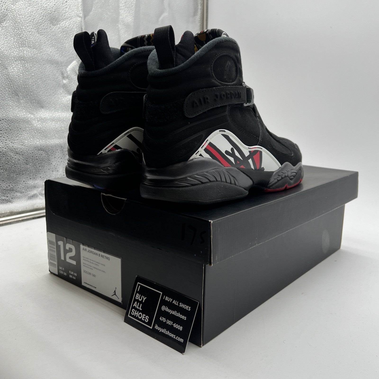 Size 12 - Air Jordan 8 Retro 2013 Playoff (305381-061)