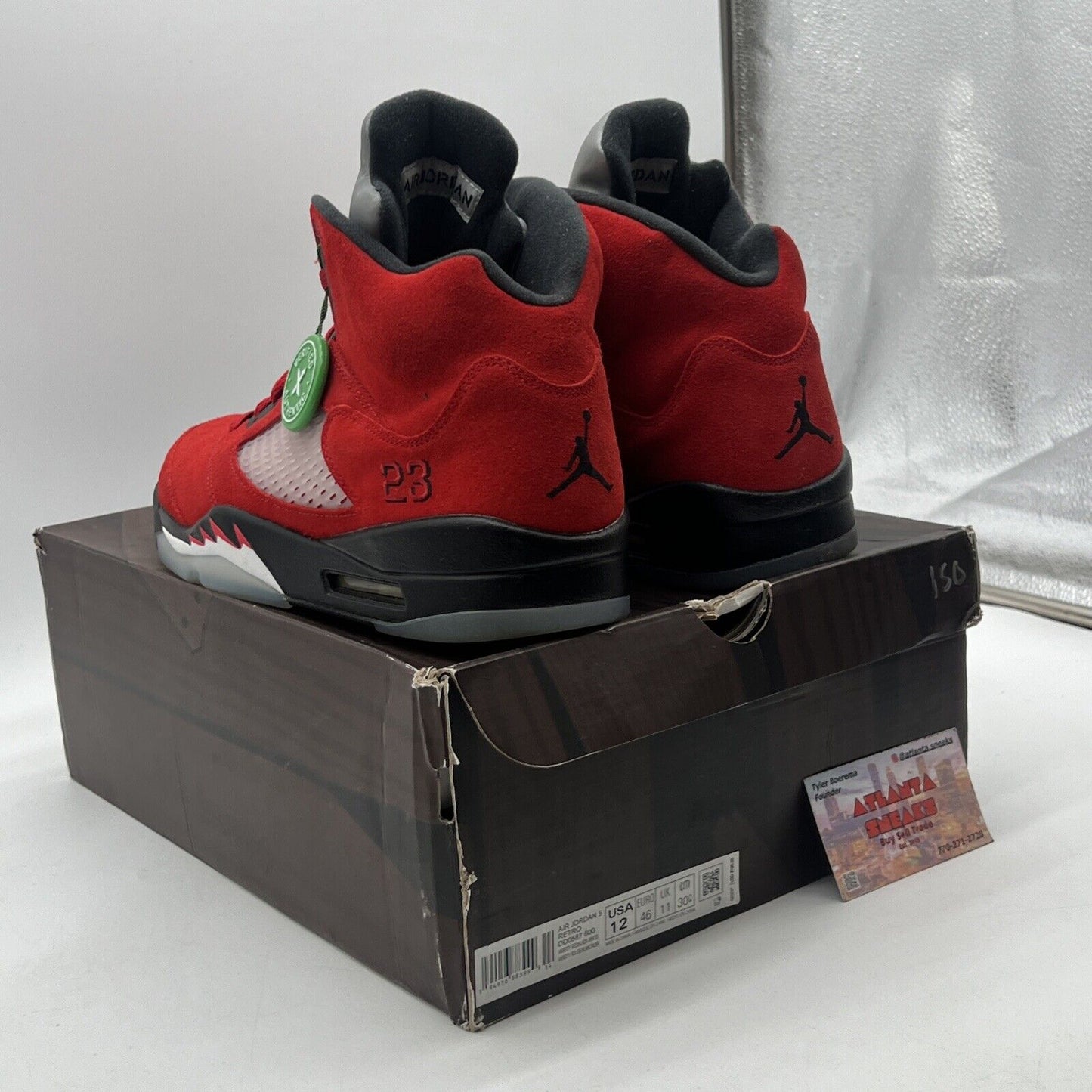 Size 12 - Jordan 5 Retro Mid Raging Bull Black Grey Suede (DD0587-600)