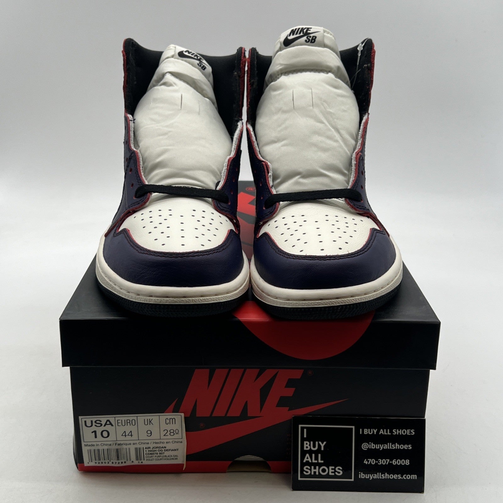 Size 10 - Air Jordan 1 Retro High SB LA To Chicago 2019 (CD6578-507)