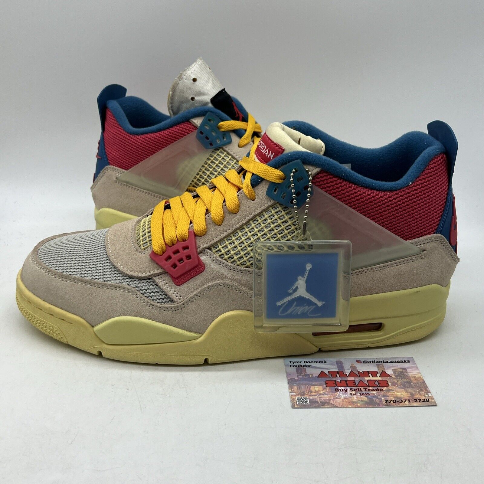 Size 13 - Jordan 4 Retro x Union LA Mid Guava Ice Suede (DC9533-800)